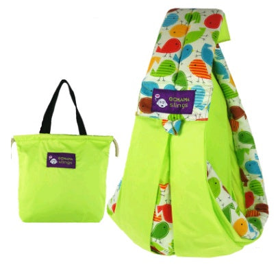 Cotton breathable sling baby carrier baby bag back pocket