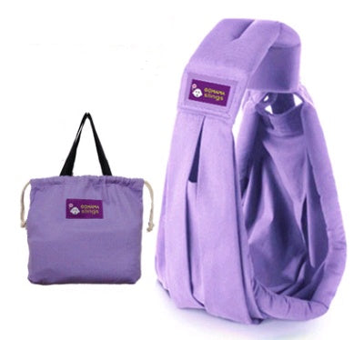 Cotton breathable sling baby carrier baby bag back pocket
