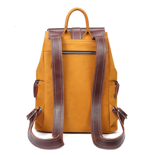 Fashion contrast color ladies backpack
