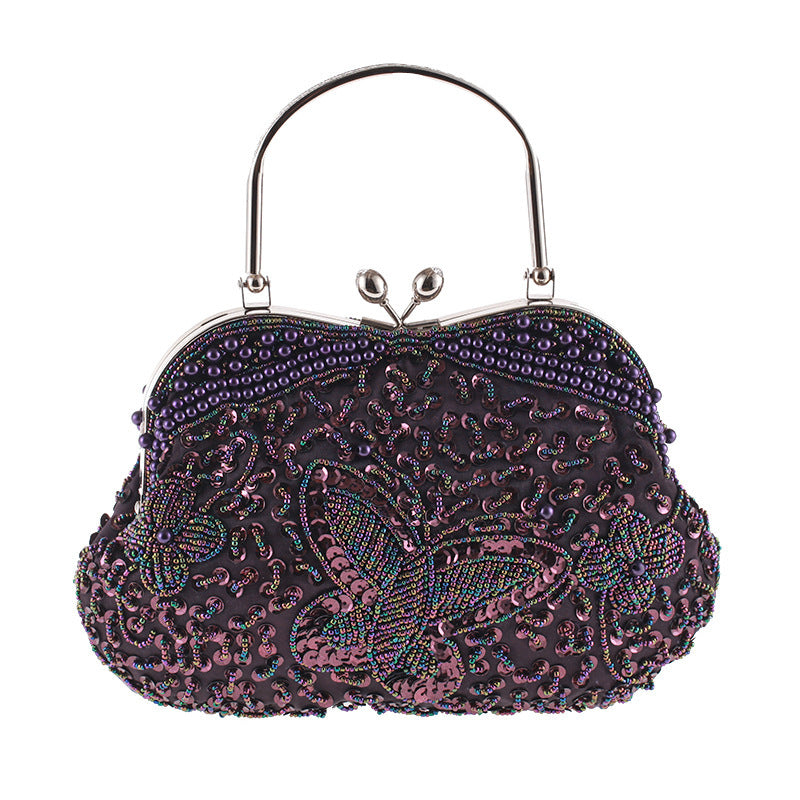 Bead Embroidery Pure Handicraft Bag Evening Banquet Classical Bag