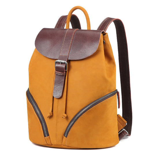 Fashion contrast color ladies backpack