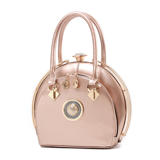 Bright leather high-end handbags noble fashion trend