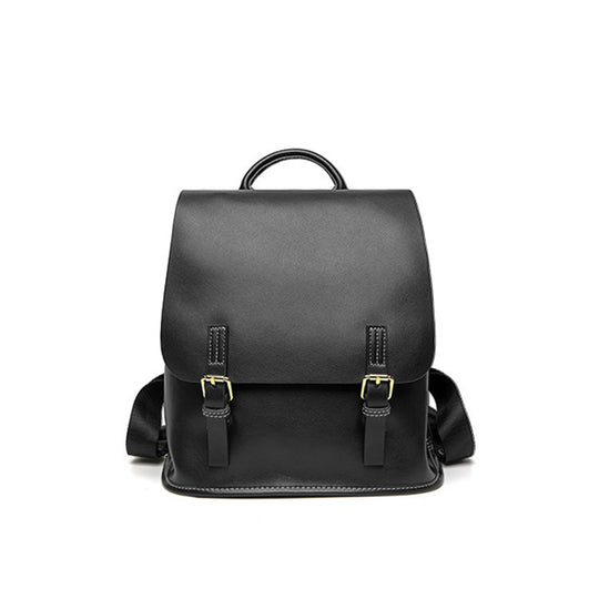 Casual Backpack Lightweight Simple Leather Backpack