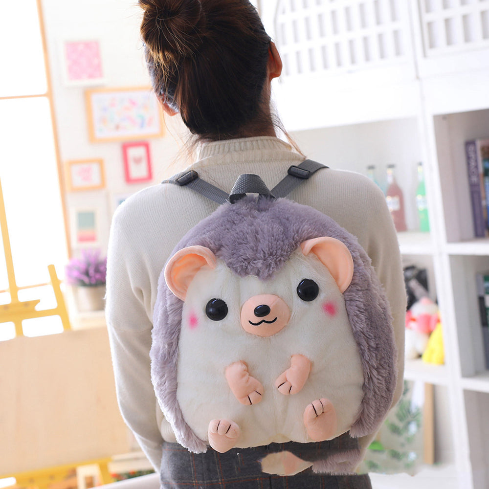 Cartoon Hedgehog Doll Backpack Carrying Bag Backpack Children Schoolbag